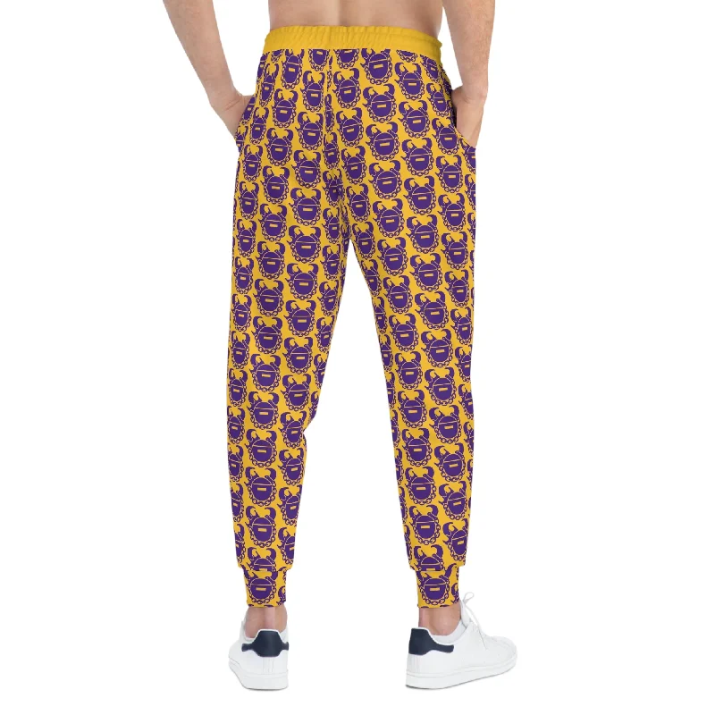 Athletic Joggers - Gold/Purple Helmets