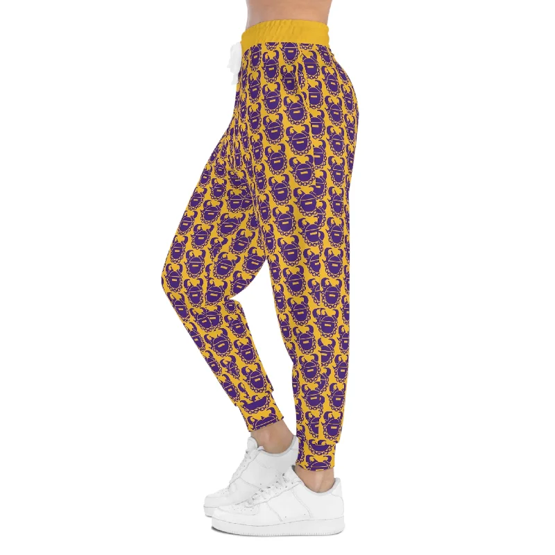 Athletic Joggers - Gold/Purple Helmets