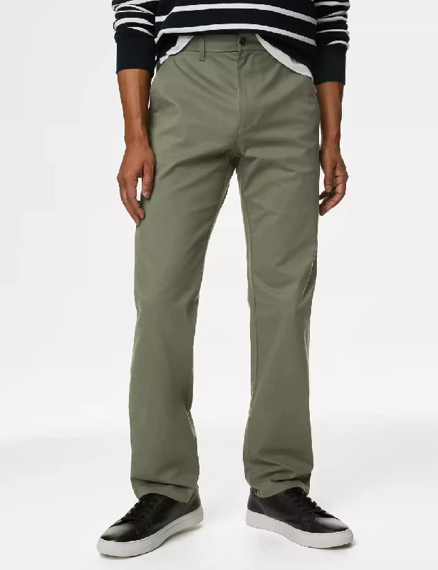 Regular Fit Stretch Chinos Grey