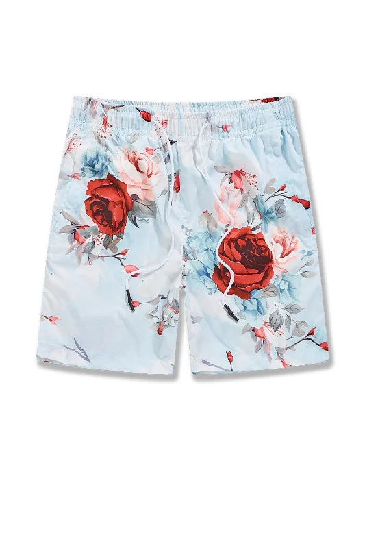 Retro - Ibiza Lounge Shorts (Red Floral)