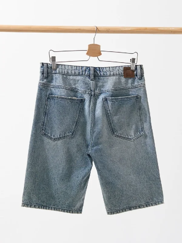 Ripped Regular Denim Shorts