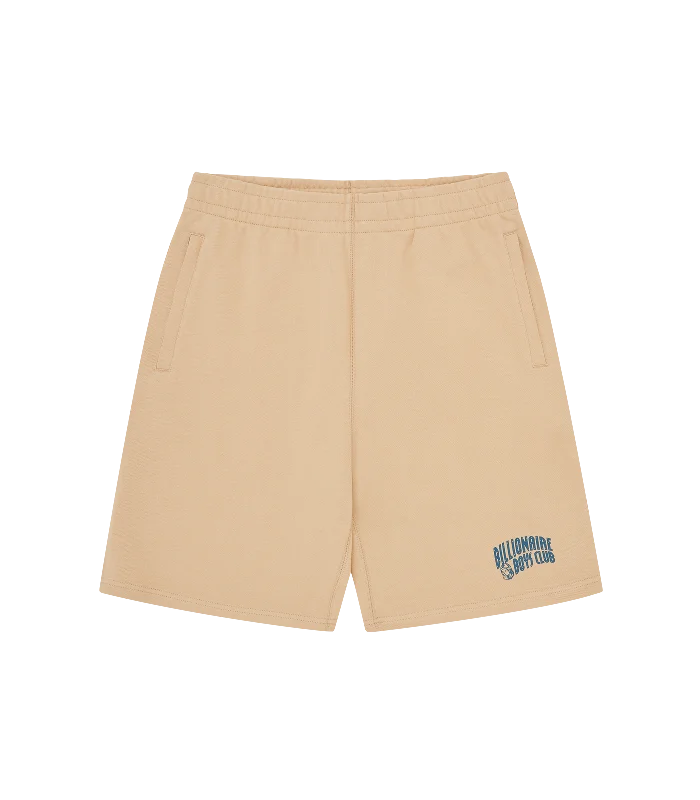 SMALL ARCH LOGO SHORTS - SAND