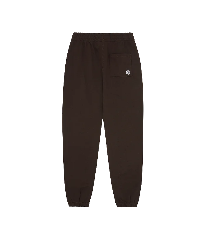 SMALL ARCH LOGO SWEATPANTS - BROWN