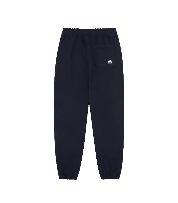 SMALL ARCH LOGO SWEATPANTS - NAVY/WHITE LOGO