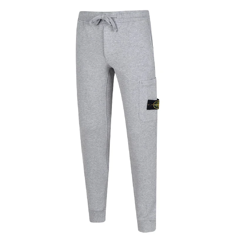 Stone Island Grey Cuffed Sweatpants