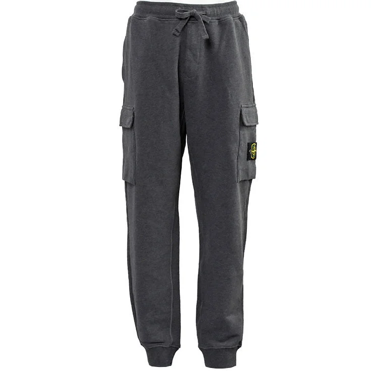 Stone Island Grey Cuffed Sweatpants