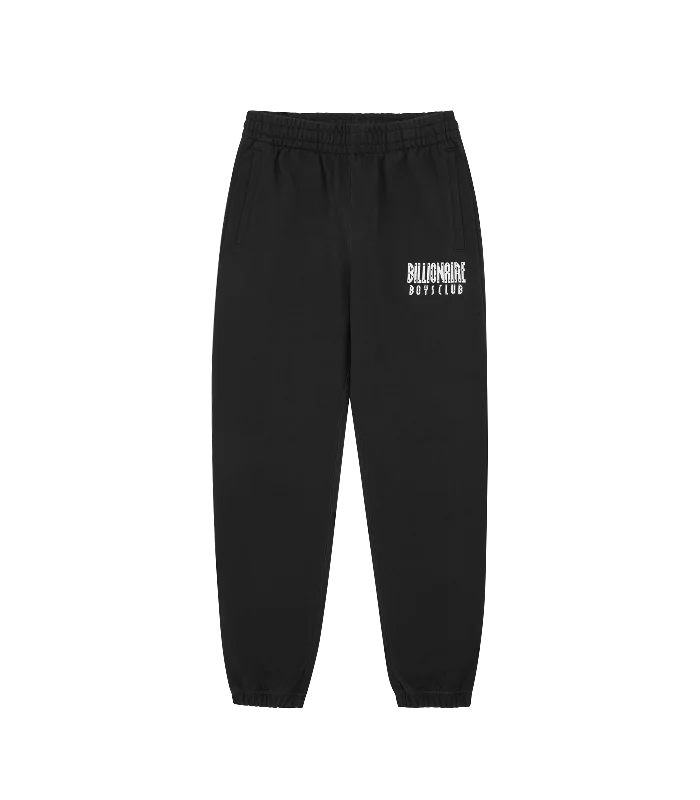 STRAIGHT LOGO SWEATPANTS - BLACK