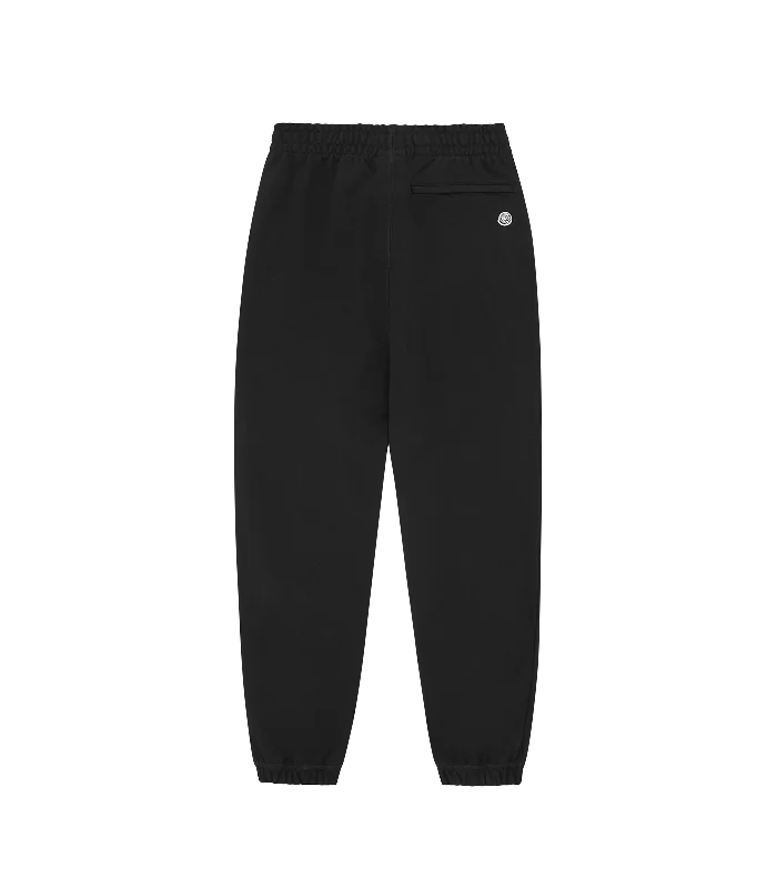 STRAIGHT LOGO SWEATPANTS - BLACK