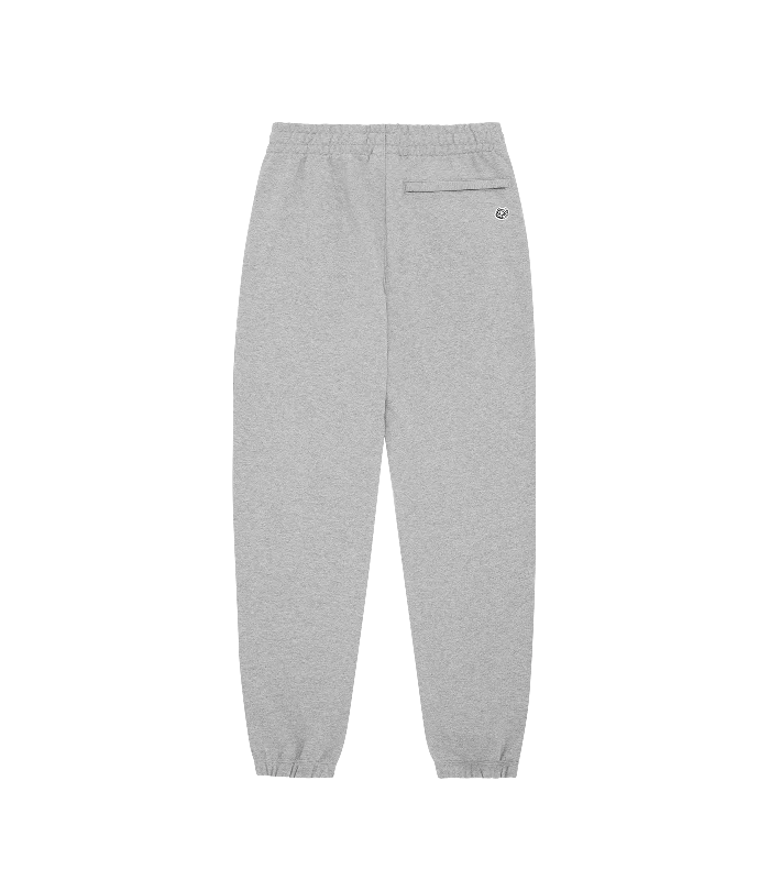 STRAIGHT LOGO SWEATPANTS - HEATHER GREY