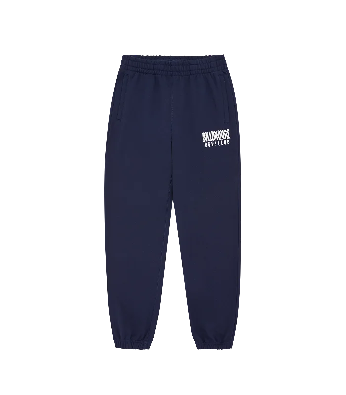 STRAIGHT LOGO SWEATPANTS - NAVY