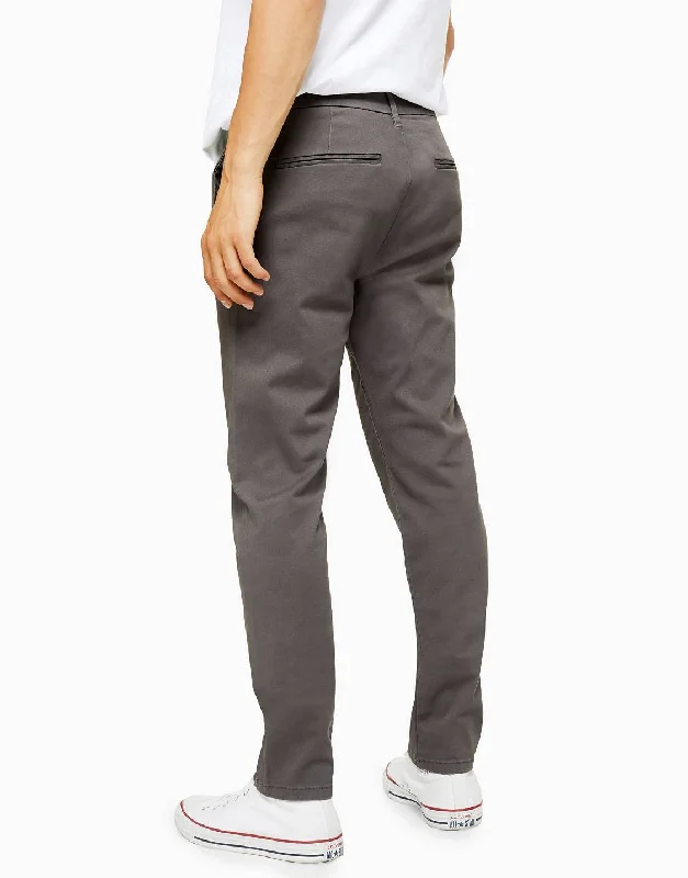 Stretch Skinny Chinos Trouser Charcoal