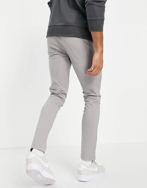 Stretch Skinny Chinos Trouser Slate