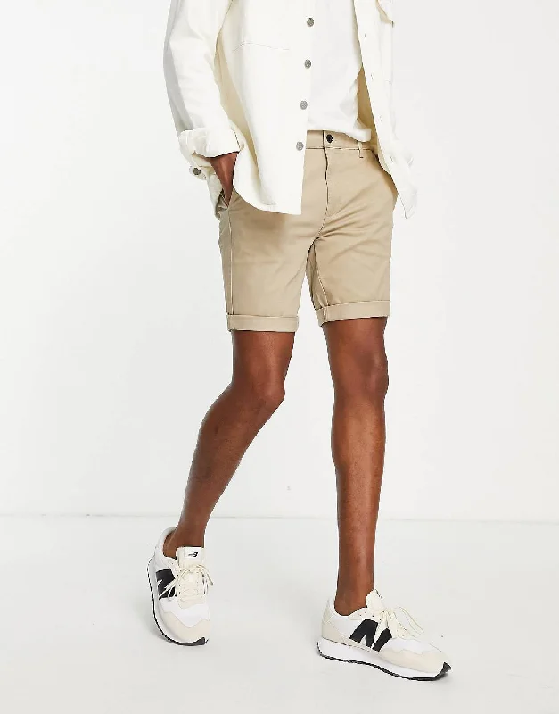 Skinny Chino Short Stone