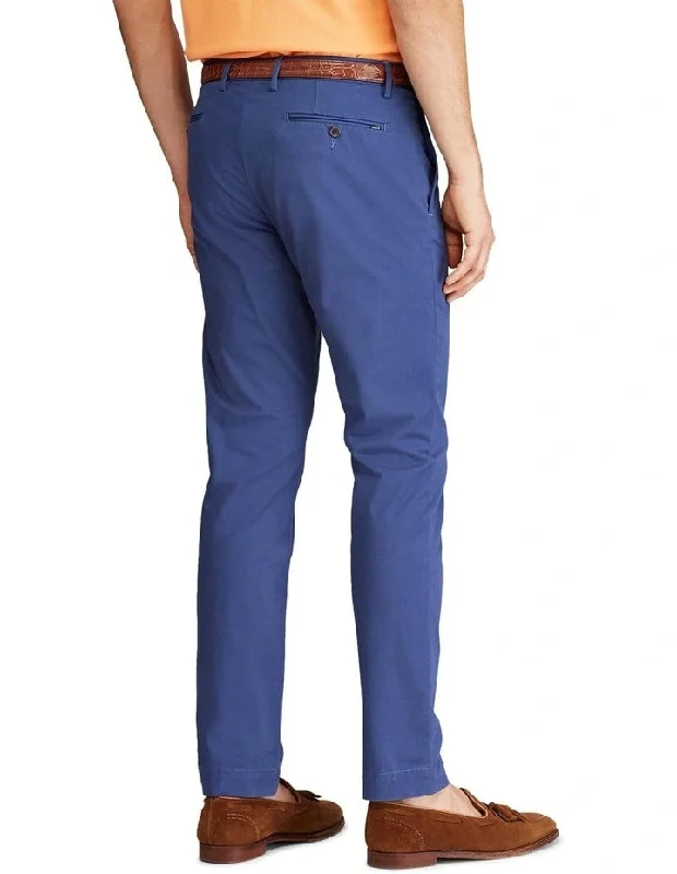 Stretch Slim Fit Chinos Trouser Blue