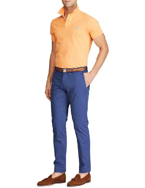 Stretch Slim Fit Chinos Trouser Blue