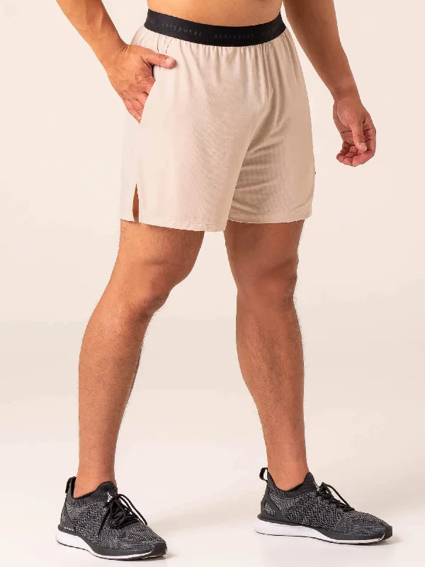 Terrain Mesh Gym Shorts - Chalk