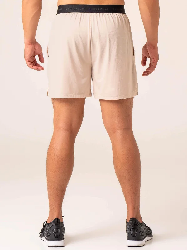 Terrain Mesh Gym Shorts - Chalk