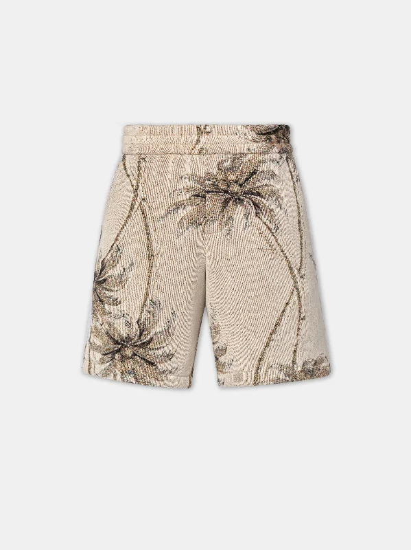 TWISTED PALMS TAPESTRY SHORT - Alabaster