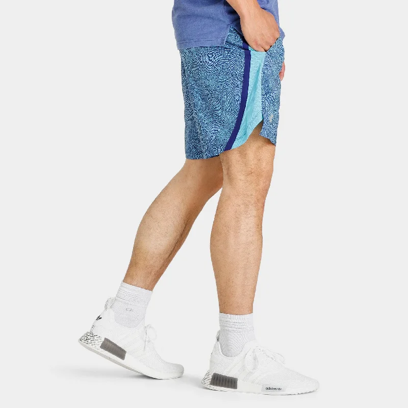 Under Armour Launch 7"" Printed Shorts Glacier Blue / Sonar Blue - Reflective