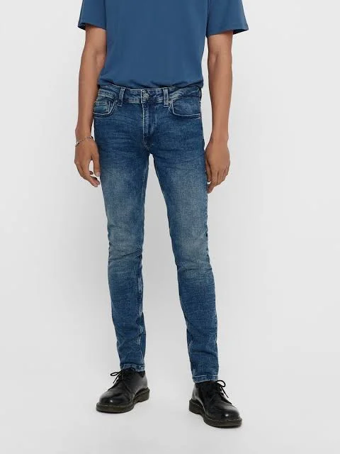 Wap Blue Washed Skinny Jeans