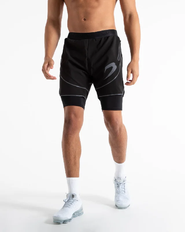 Wilde 2-in-1 Shorts - Black