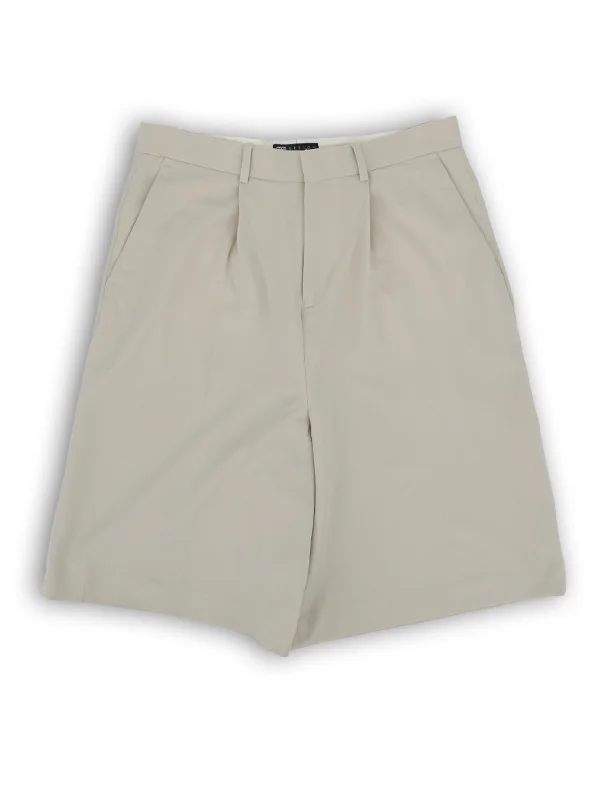 Men's Plain Solid Short,Light Beige