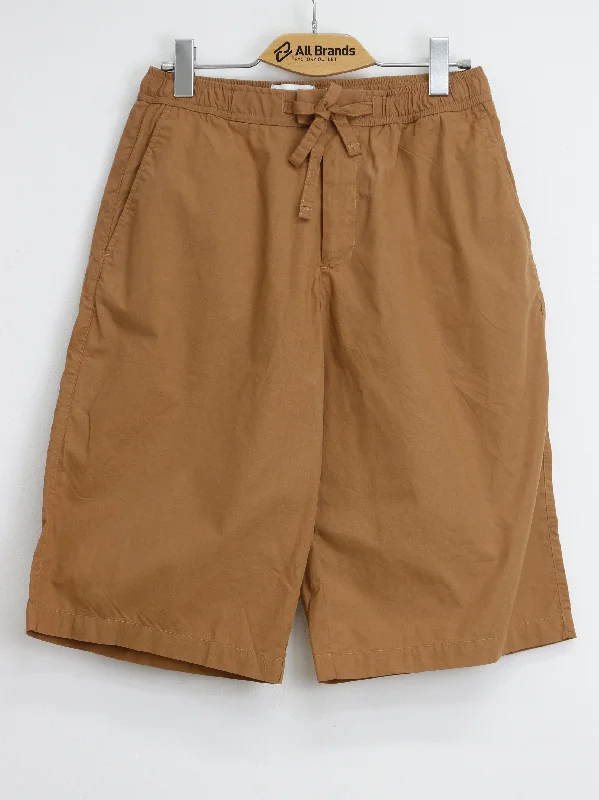 Men's Plain Solid Short,Brown