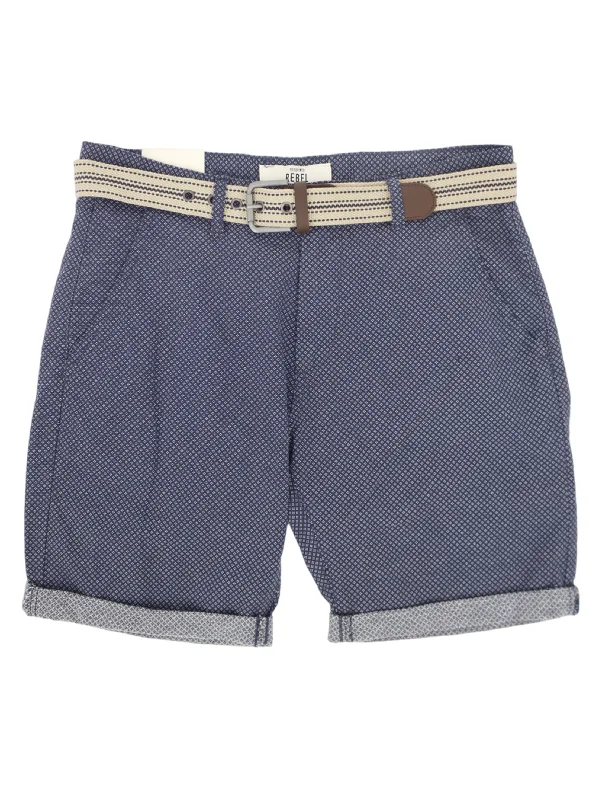 Men's Textured Short,Navy