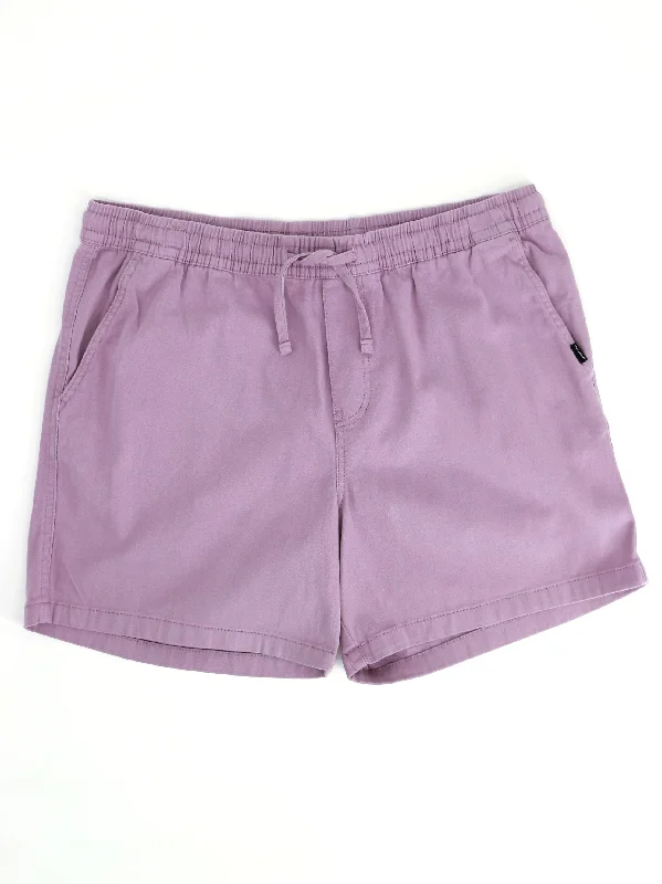 Men's Plain Solid Pull On Short,Purple