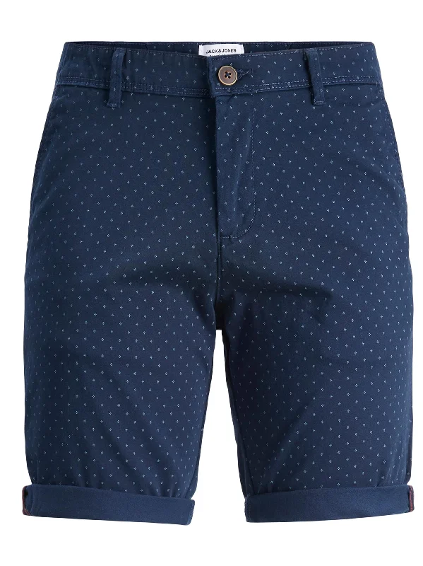 Men's Polka Dot Printed Short,Navy Blue