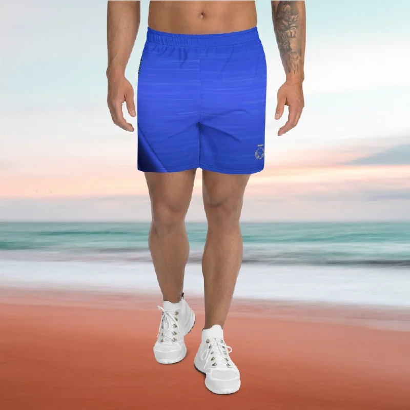 Blue Athletic Long Shorts