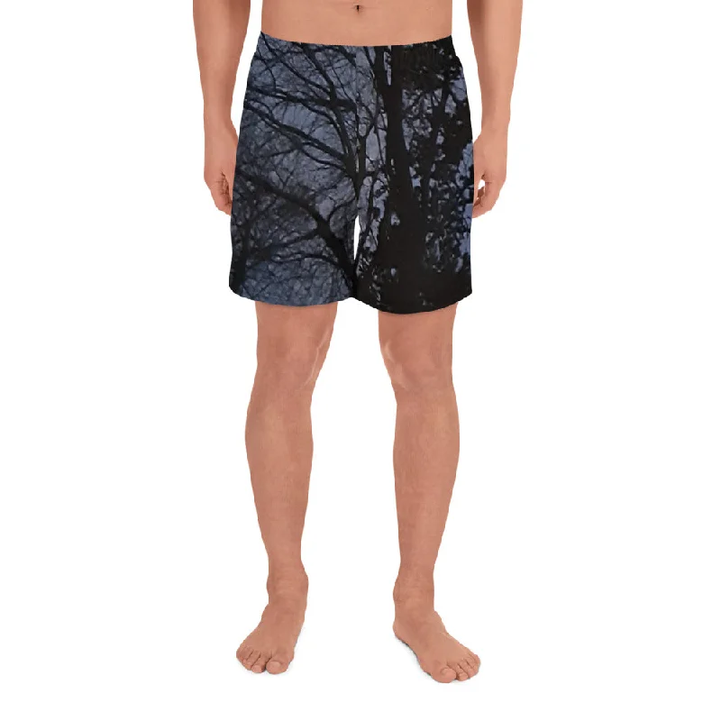 GG - Men's Athletic Long Shorts - Trees