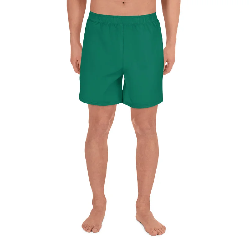 GG - Men's Athletic Long Shorts - Tropical Rain Forest