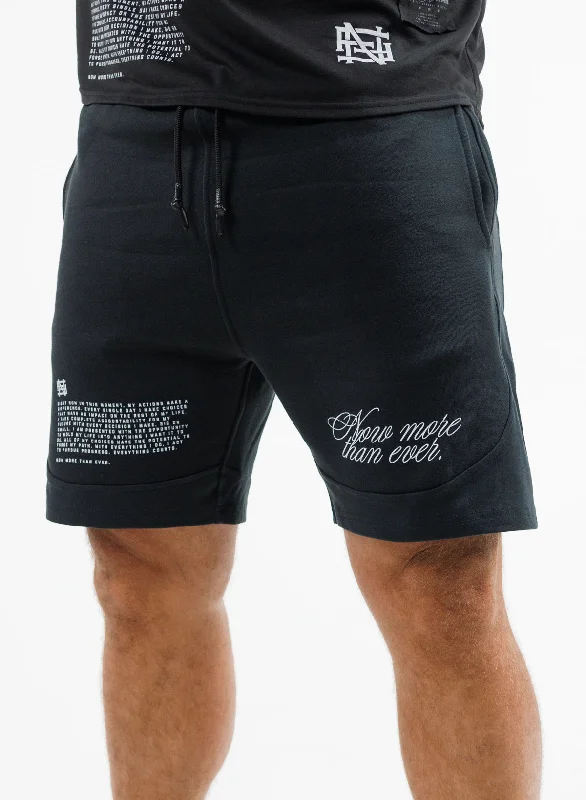 MORE THAN EVER SWEATSHORTS - BLACK