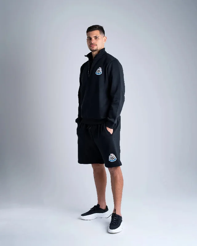 Newcastle United Men's Black Terrace Fleece Shorts