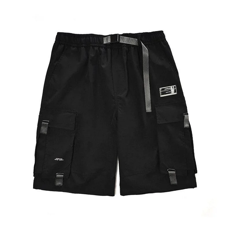 Streamer multi-pocket functional wind shorts men