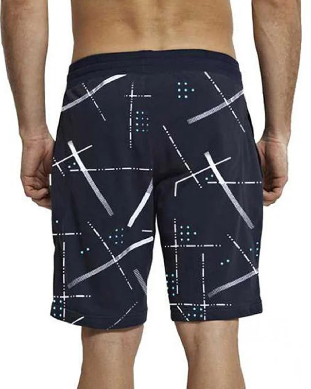 Men Blue Printed Regular Shorts