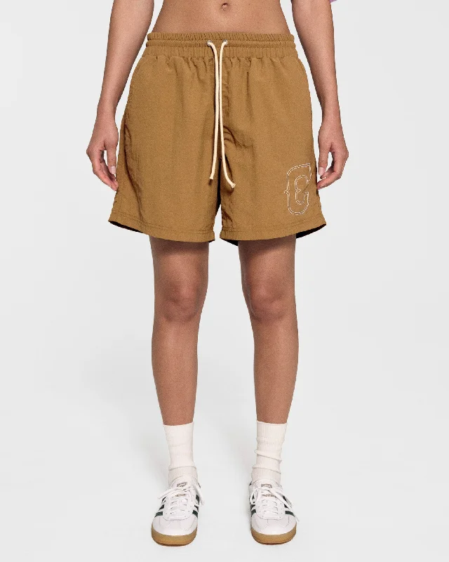 Nylon Championship Shorts (Camel)