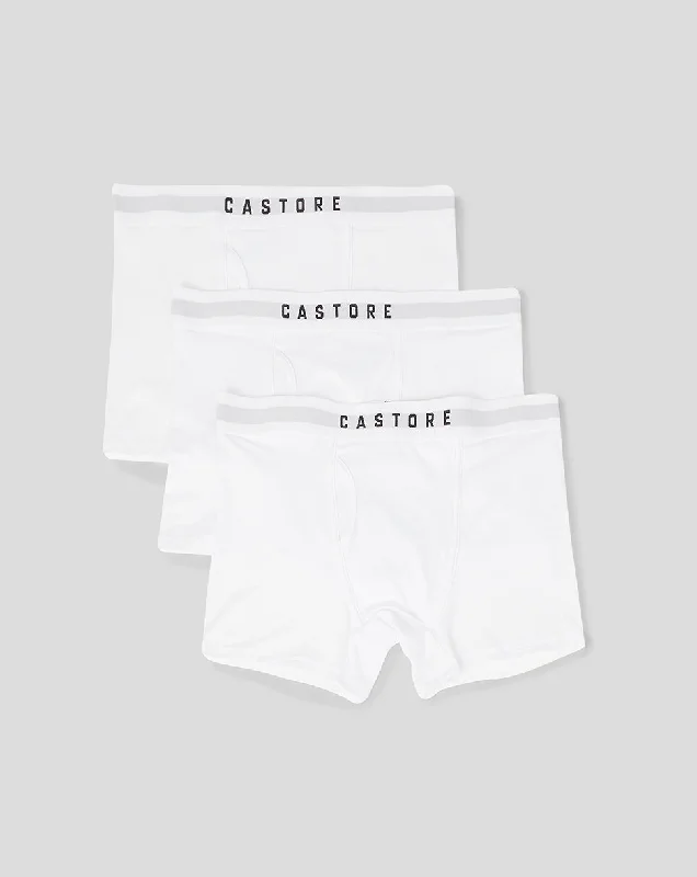 White Boxer Shorts - 3 Pack