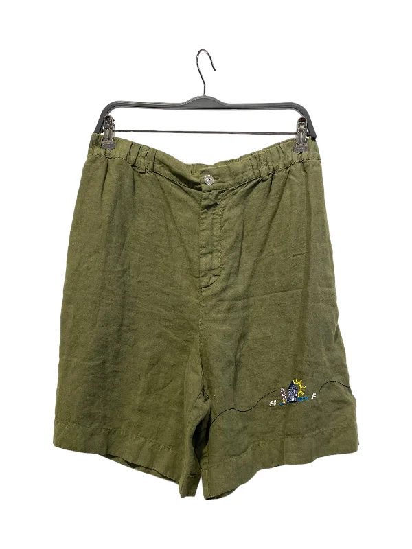 nick fouguet /Shorts/50/Cotton/GRN/military green hand knit desig