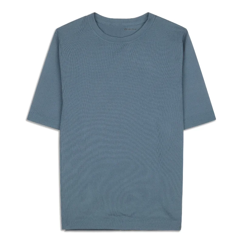 Lightweight Knit Short-Sleeve Crew - Resale