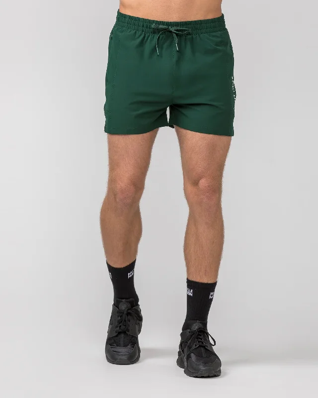 Muscle Nation | Streamline Training Shorts - Forest Green