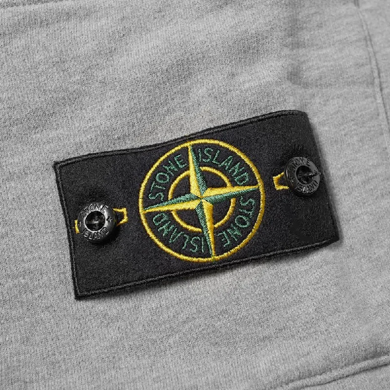 Stone Island Grey Cotton Sweatshorts