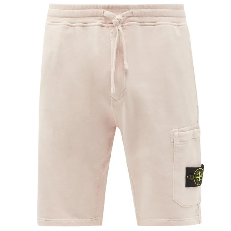 Stone Island Pink Cotton Sweatshorts