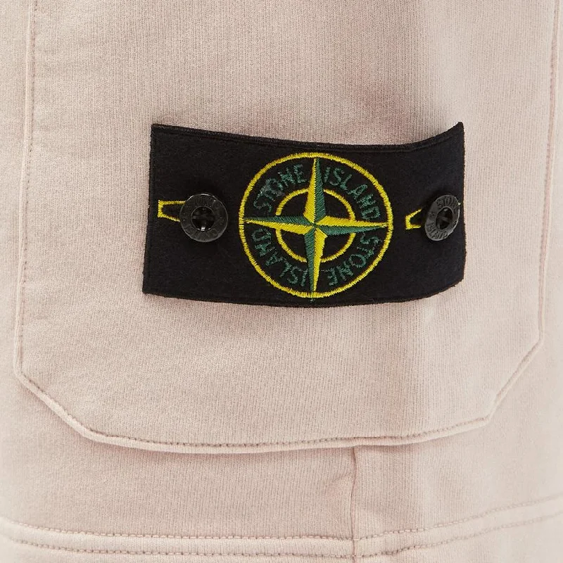 Stone Island Pink Cotton Sweatshorts