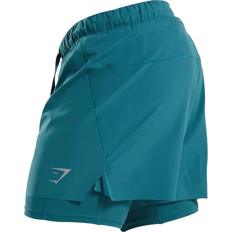 Gymshark Speed 2 In 1 Mens Training Shorts - Green