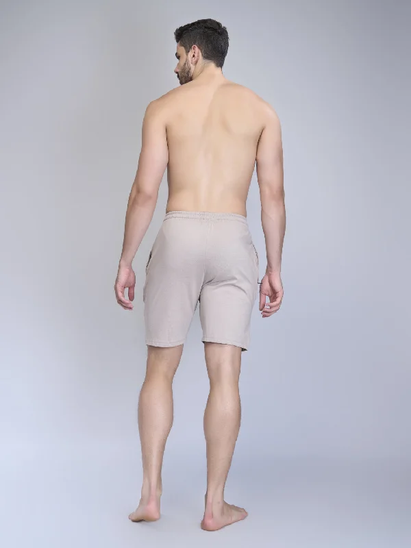 Men's Super Combed Cotton Shorts Beige