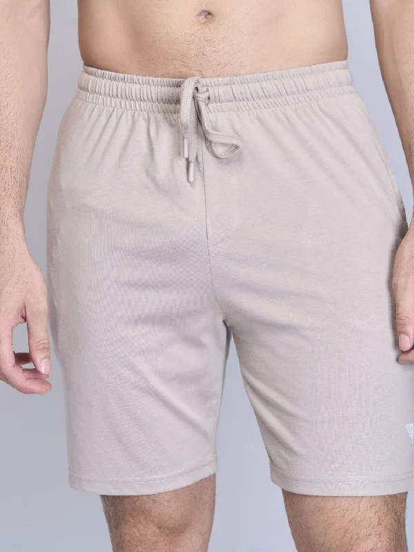 Men's Super Combed Cotton Shorts Beige