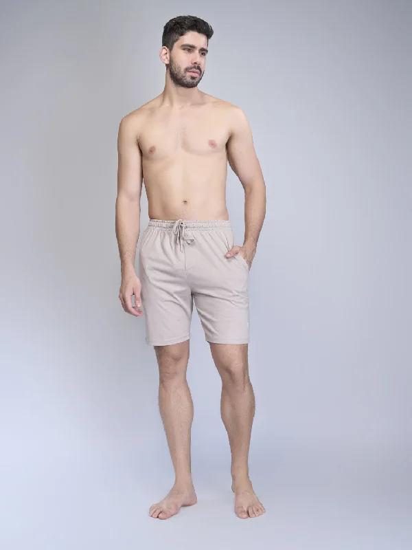 Men's Super Combed Cotton Shorts Beige