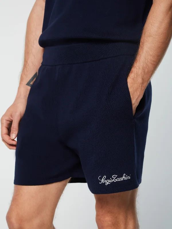 Roselli Knit Short- Maritime Blue